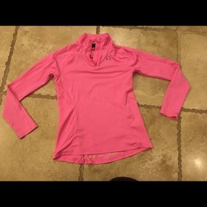 Under armor half zip fitted layering top